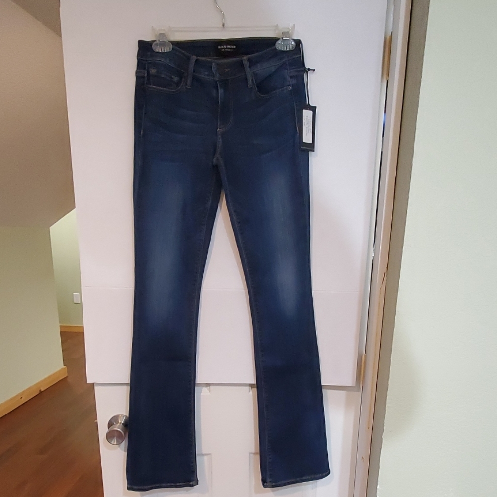 Black Orchid India Slim Boot Blue Jeans Size 26 - Picture 1 of 6